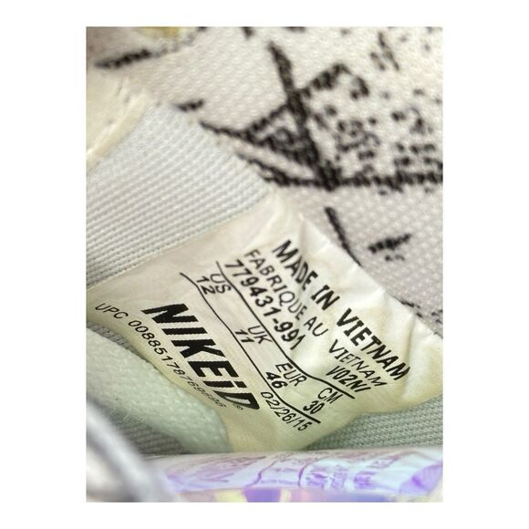 Size 12 - Nike Air Force 1 Premium iD Low Iridescent 779431-991 NO BOX DS RARE - Picture 8 of 11